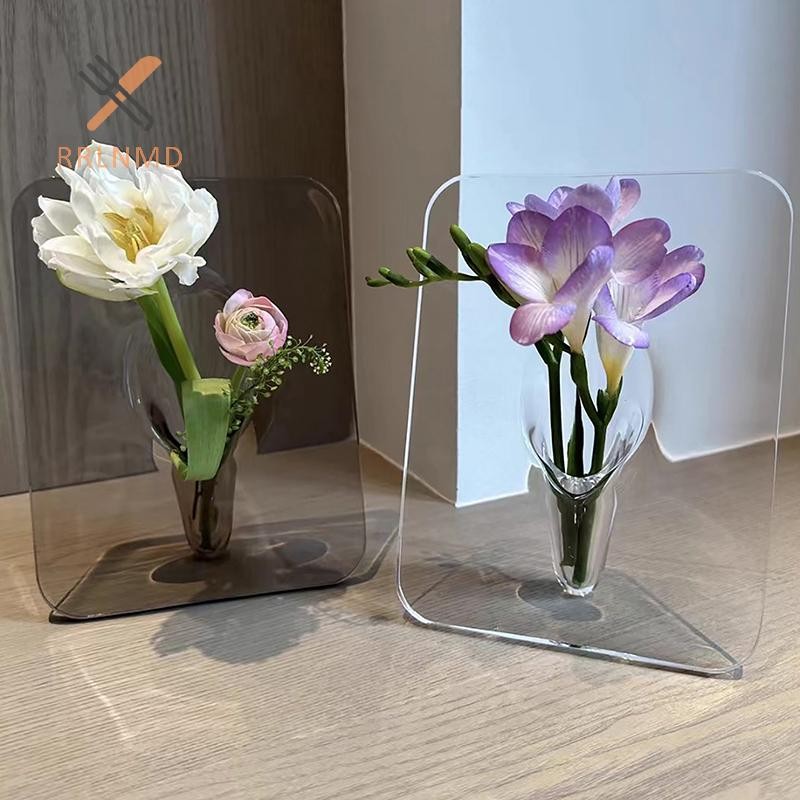 Rrlnmd Acrylic Khung Ảnh Bình Hoa Nghệ Thuật Hiện Đại Bình Hoa Để Bàn Giá Đỡ Cây Cho Văn Phòng Nhà Quà Tặng Bàn Cưới Centerp Trang Trí MỚI