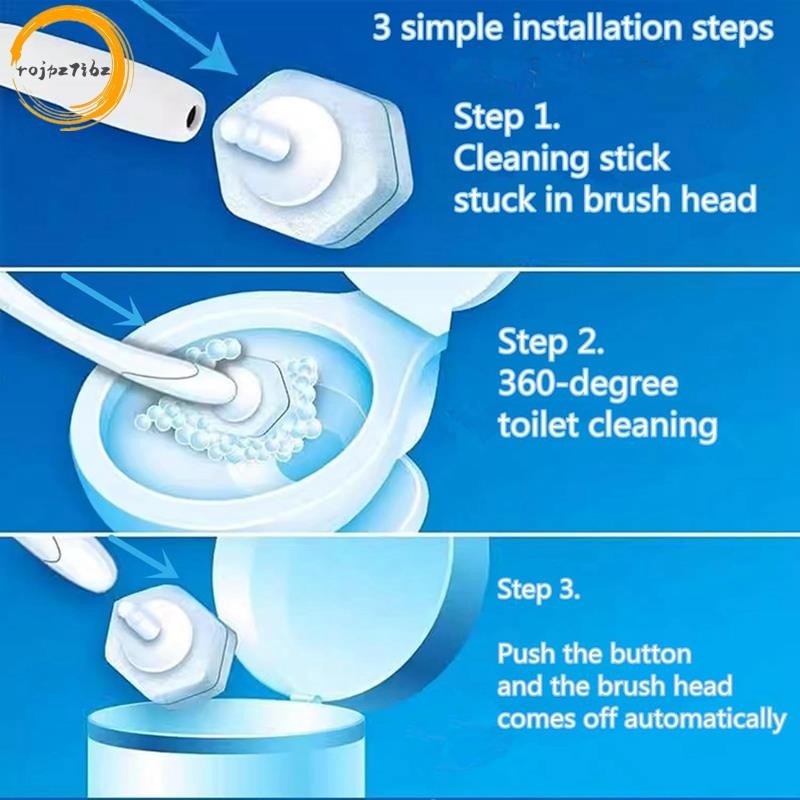 80 Chiếc Bàn Chải Vệ Sinh Dùng Một Lần Sợi Hai Lớp Bàn Chải Vệ Sinh Đổ Lại Cây Đũa Phép Làm Sạch Nạp Cho Clorox Bền