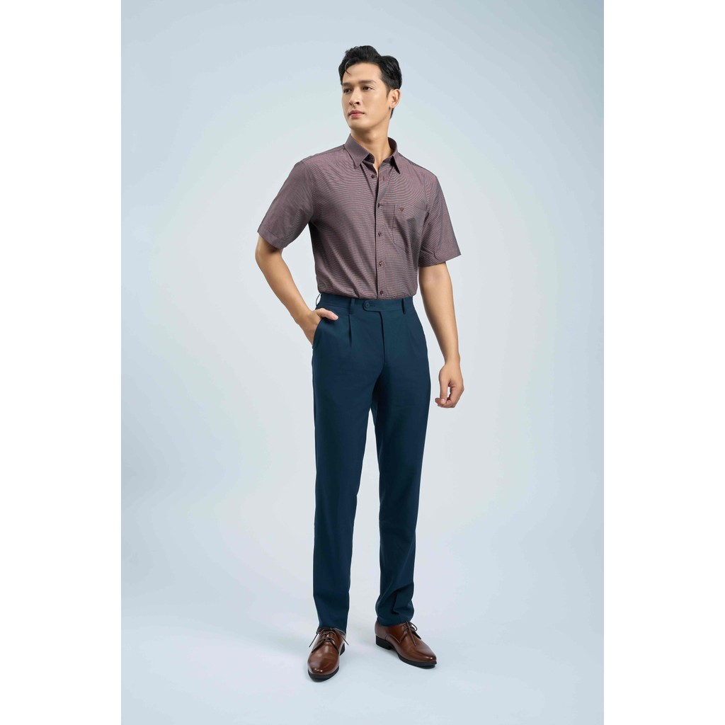 Quần tây trơn 1ly VIETTIEN vải Poly form REGULAR VT00000095
