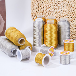 Vòng tay dây bện thủ công màu đỏ, vàng, bạc, dây quấn