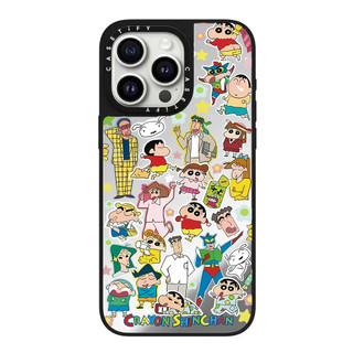 Bộ Đồ Ngủ Crayon Shin chan Gương Cứng Điện Thoại Cho iPhone 17 Pro Max 16 Plus 15 14 13 12 11 Vỏ Acrylic Phía Sau Chống Sốc