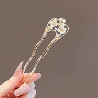 Mauropoli [Sẵn Sàng] Kẹp Tóc Hoa Ngọc Trai Thanh Lịch Nữ Hiện Đại Đơn Giản Kẹp Tóc Đôi Kẹp Tóc Hình Chữ U Kẹp Tóc Cao Cấp Cảm Giác Chèn Lược