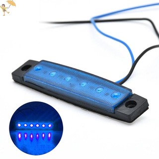 [Gou] 1 Chiếc Xe Tải Trailer Bên Đánh Dấu Chỉ Báo Giải Phóng Đèn Phanh Xe Phía Sau Nổi Bật Đuôi Đèn 6LED 12V / 24V Đèn Tín Hiệu Cảnh Báo VN