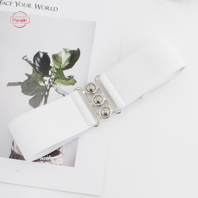 Diễu Hành Rộng 5cm Thắt Lưng Co Giãn Thắt Lưng Rộng Vintage Co Giãn Cinch Có Khóa Thắt Lưng Dây Thắt Lưng Cho Nữ VN