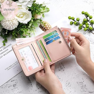 Deyangk Retro Đa Năng Ví Dành Cho Nữ Thời Trang Bé Gái al ID Giá Đỡ Chất Lượng Cao Dây Kéo Thẻ Đựng Tiền Xu Đơn Giản VN