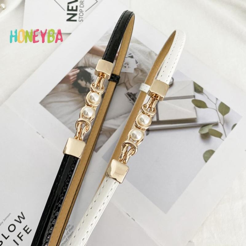 < Honeyba > Thắt Lưng Mỏng Có Thể Điều Chỉnh Cho Nữ Thời Trang Thiết Kế Phong Cách Skinny Áo Khoác Đầm Thắt Lưng Nữ