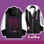 SY3 Honkai Star Rail Kafka Áo Hoodie vẽ tay được cá nhân hóa Full Zip Áo khoác YS3
