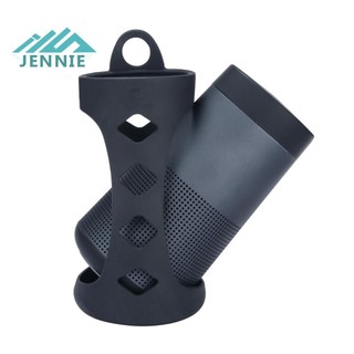 Vỏ loa di động tương thích Bluetooth Vỏ bọc da loa chống sốc có Carabiner cho Bose SoundLink Revolve / Revolve + I II [jennie1.vn]