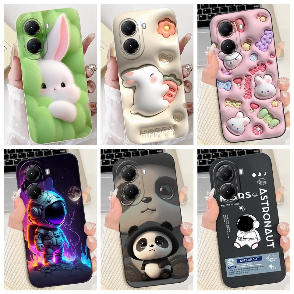 Vỏ Hoạt Hình Thời Trang Cho Xiaomi Poco X7 Pro 5G Ốp Lưng Poco M7 Pro 5G Redmi Turbo 4 Vỏ Điện Thoại Camera Bảo Vệ Silicon Mềm