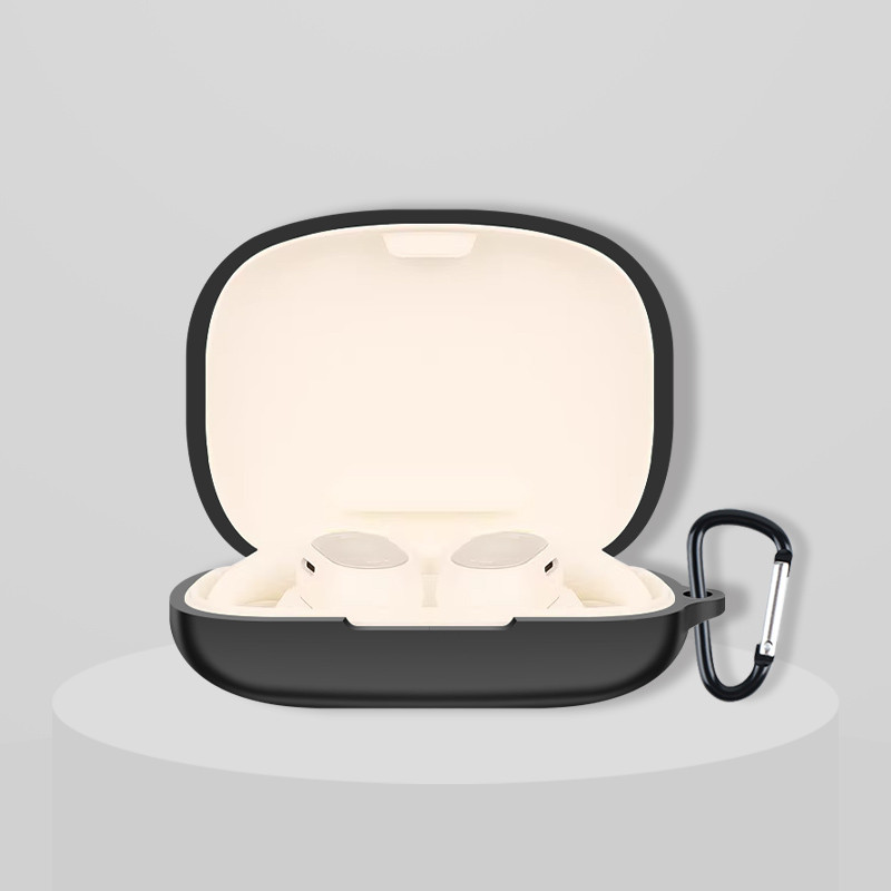 Dành Cho Baseus Eli 10i Fit Open-Ear Ốp Lưng Silicon Màu Trơn Vỏ Bảo Vệ Tai Nghe Chống Sốc Bảo Vệ Tay Mềm Tai Nghe Nhét Tai Da