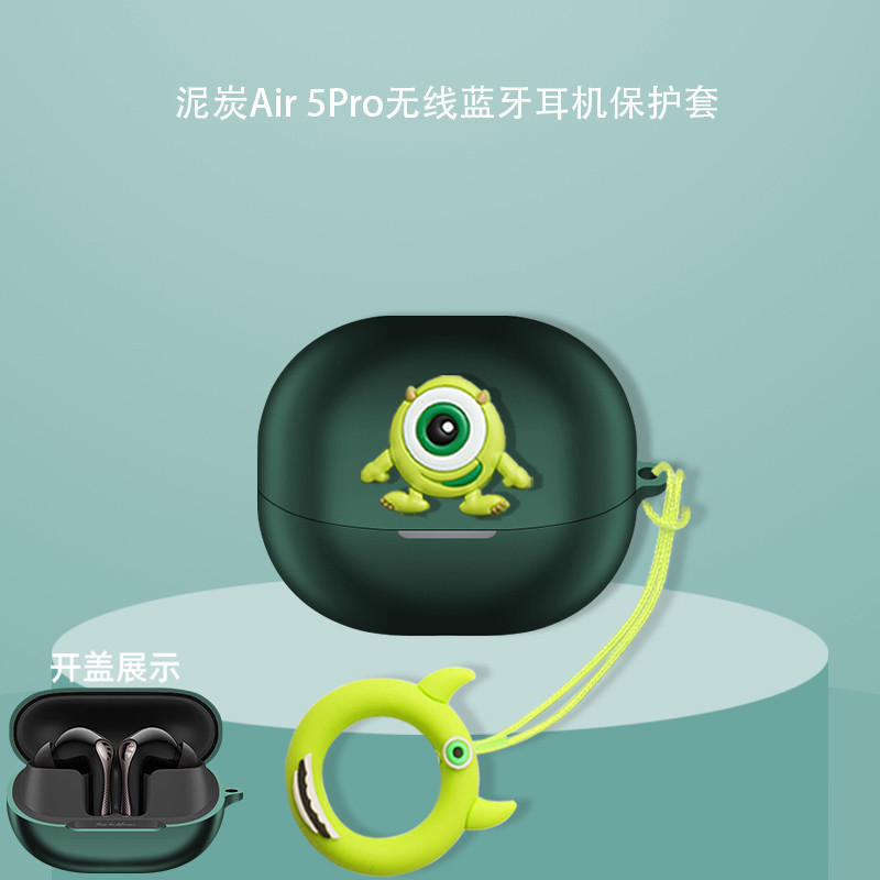 SoundPEATS Air 5 Pro Vỏ tai nghe silicon mềm hoạt hình dễ thương, bảo vệ da, kèm nhẫn