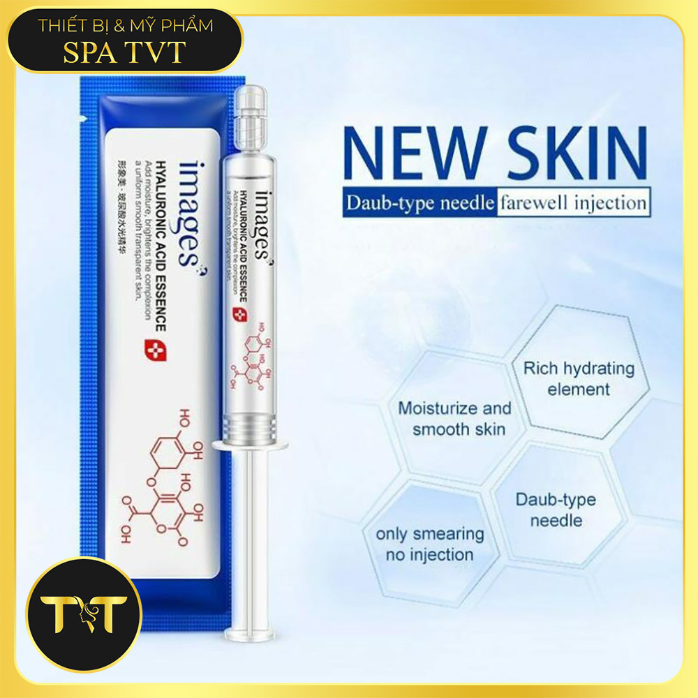 Serum HA 10 Ống Cấp Ẩm, Hỗ Trợ Chăm Sóc Da Khô Thiếu Nước, Dùng Cho Spa Và Tại Nhà