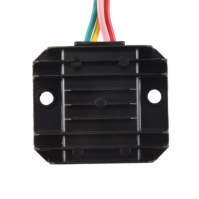 Bộ Điều Chỉnh Điện Áp Xe Máy 4 Dây 4 Chân 12 Bộ Điều Chỉnh Điện Áp Cho 50-250CC Xe Máy Xe Tay Ga Xe Máy ATV (Đen)