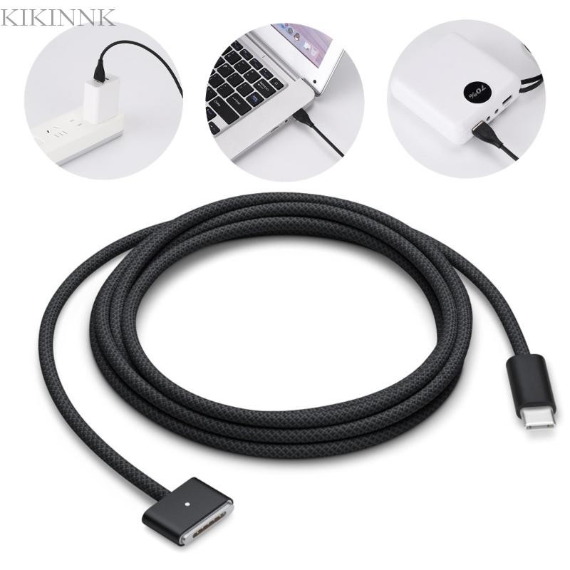 Kikin Hiệu Quả 140W USB C Sang Từ 3 Cáp Sạc Từ Tính Cho Laptop Có Đèn Báo LED