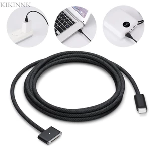 Kikin Hiệu Quả 140W USB C Sang Từ 3 Cáp Sạc Từ Tính Cho Laptop Có Đèn Báo LED