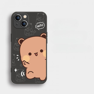 Ốp điện thoại Bubu vui vẻ dễ thương cho iPhone16 / 15 / 14 / 12 / 11 / 13 PRO MAX / PLUS / Mini / X XS XR 6 / 7 silicon lỏng bảo hiểm toàn diện vỏ mềm chống rơi chống sốc
