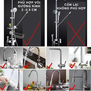Giá treo vòi inox để giẻ rửa chén bát tiện dụng giúp sắp xếp khu vực bồn rửa gọn gàng #A127