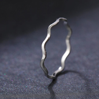 Nhẫn bạc S925 Sterling Trang sức thời trang đơn giản Quà tặng nữ