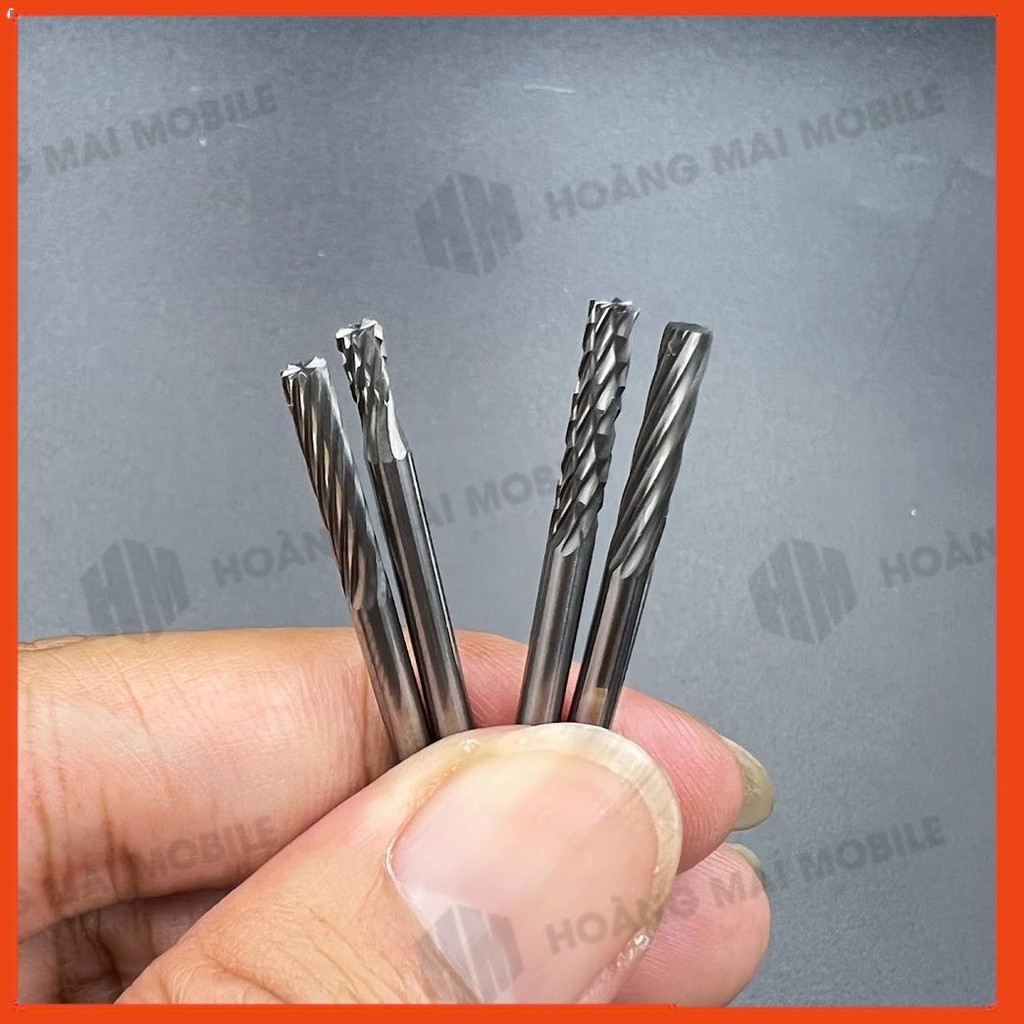 Mũi mài ic màn, viền camera điện thoại dùng với máy mài cầm tay trục 3.0mm