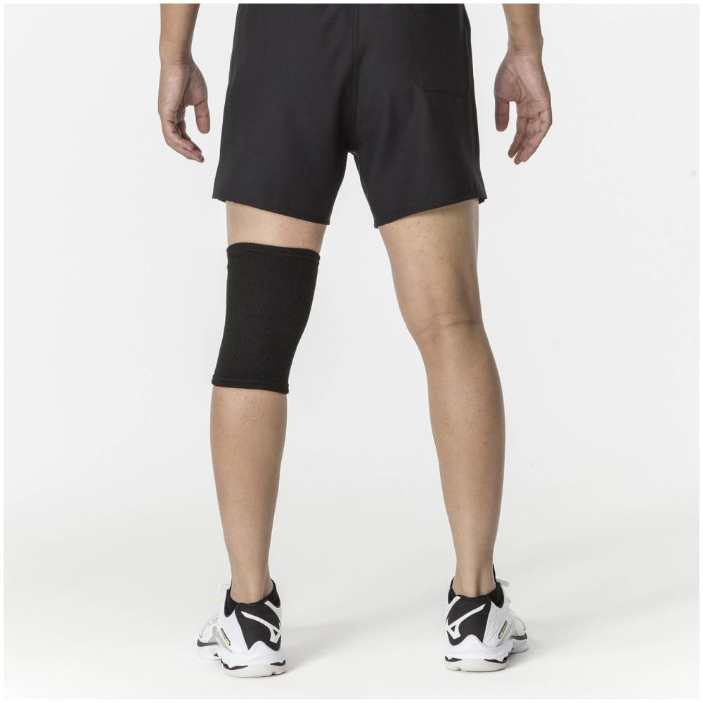MIZUNO Volleyball Knee Supporter (Padded, Unisex) V2MYA001 - Black/Gold & White/Black Options Available, Single Unit ㅤDirect From Japan