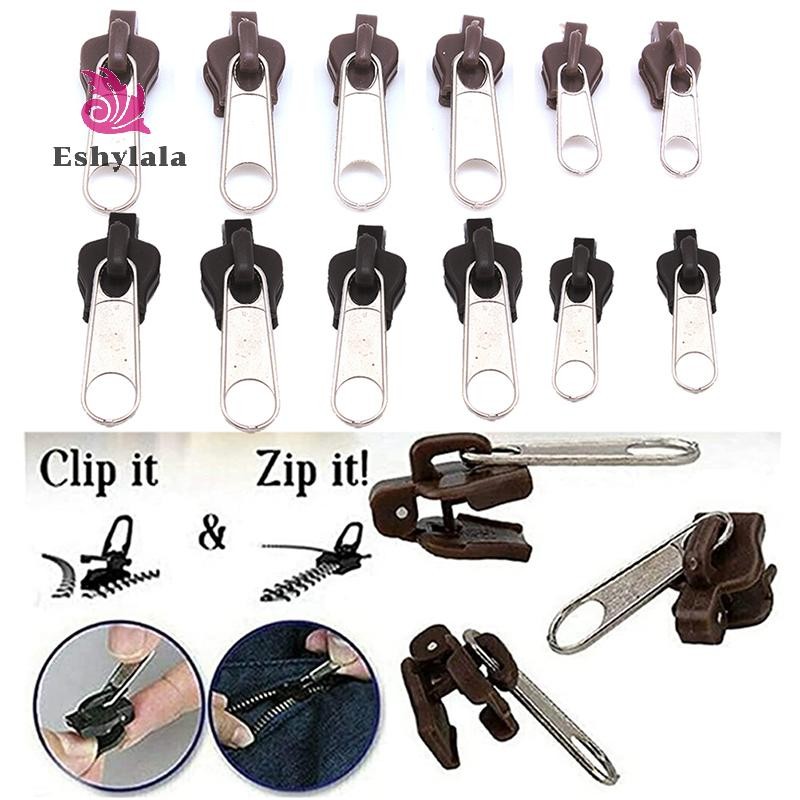 6 Chiếc Dây Kéo Đa Năng Sửa Chữa Dây Kéo Bộ Dụng Cụ Sửa Chữa Thay Thế Khóa Kéo Thanh Trượt Cho DIY May [MỚI]