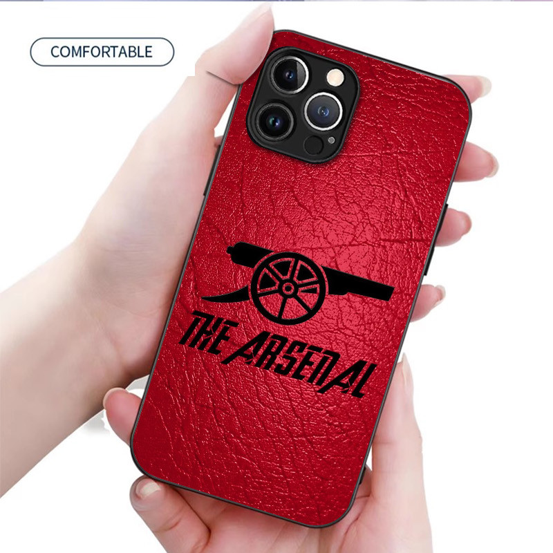 Ốp Điện Thoại Kính Arsenal 03 Cho IPhone 16 15 14 13 12 11 Pro XR XS Max Plus Mini X XR 8 7 6s SE2 / 3