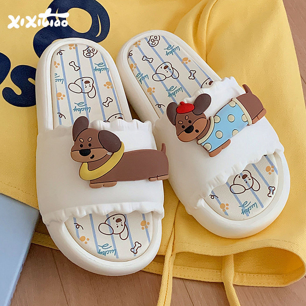 XIXITIAO Dép Đế Mềm Dễ Thương Nhiều Màu Sắc Nữ Mùa Hè Giày Sandal EVA Dép Tắm Ngoài Trời Trong Nhà