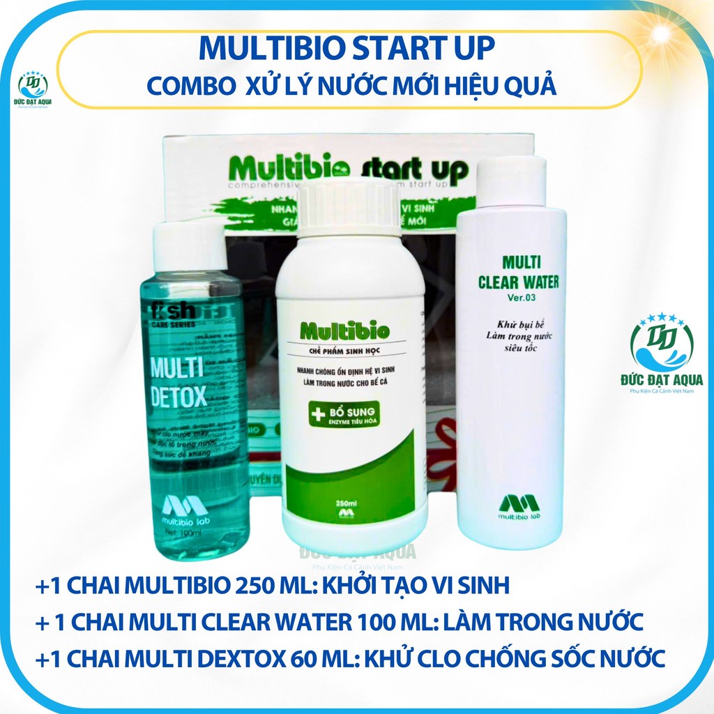 Vi sinh Multibio Start Up-Combo 3 LỌ chuyên dụng cho bể cá mới set up Giúp bể cá ổn định nhanh chóng 5