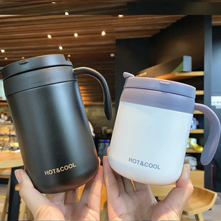 Cốc giữ nhiệt nóng và lạnh 550ML Inox 304 giữ 8-10 tiếng, Ca ủ cà phê mang đi tiện lợi, nhanh gọn