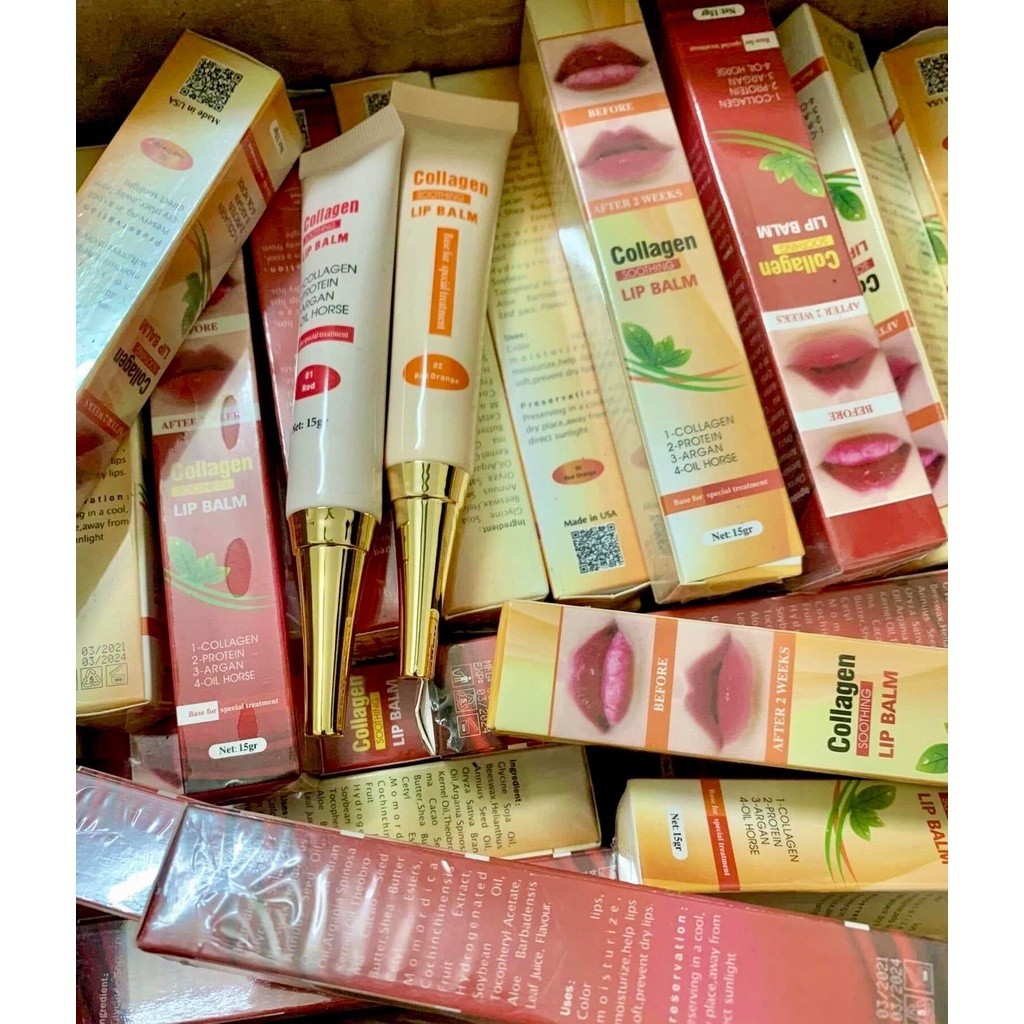 Son dưỡng Collagen Lip Balm kích màu môi sau xăm 15g pxtm