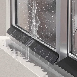 Vách ngăn chống nước HABITATCO 50cm, viền cửa sổ cao su chống thấm, lắp đặt dễ, tấm chắn dòng chảy ngược cho cửa sổ gia đình