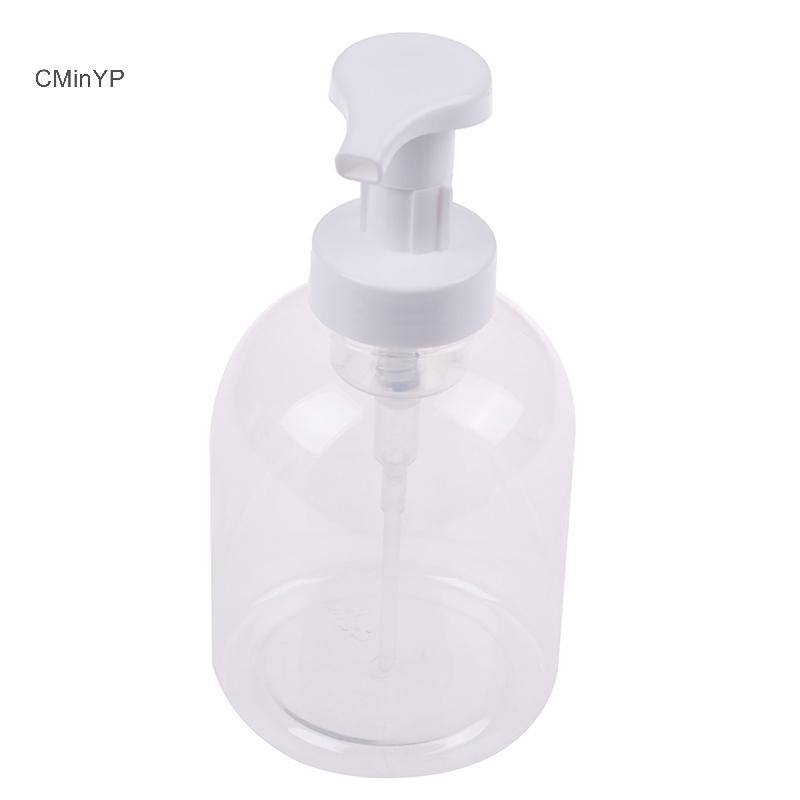 Cminyp 1 Chai tạo bọt trong suốt 500ml Hộp đựng xà phòng tạo bọt bơm xà phòng Glory