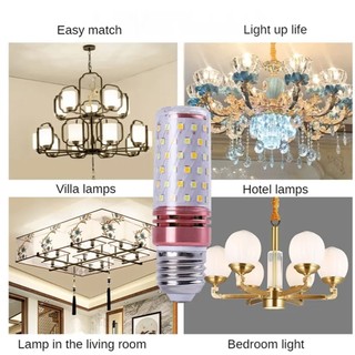 Bóng đèn LED ngô E14 E27 SMD 2835, Đèn LED chùm nến 12W 16W, 220V 110V Đa năng Không nhấp nháy, Đèn LED tiết kiệm năng lượng cho phòng ngủ gia đình Sảnh triển lãm khách sạn Trang trí phòng triển lãm