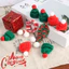 20 Chiếc Mũ Giáng Sinh Mini & Khăn Trang Trí - Mũ Ông Già Noel Đan DIY - Mũ beanie Handmade - Mũ Bò Người Tuyết - Mũ Ngón Tay - Dành Cho Búp Bê, Lollipop, Trang Trí Nắp Chai - Trang Trí Tiệc Giáng Sinh