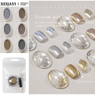 Bột Titan tráng gương nhiều màu sắc nghệ thuật làm móng, trang trí tiệm làm móng