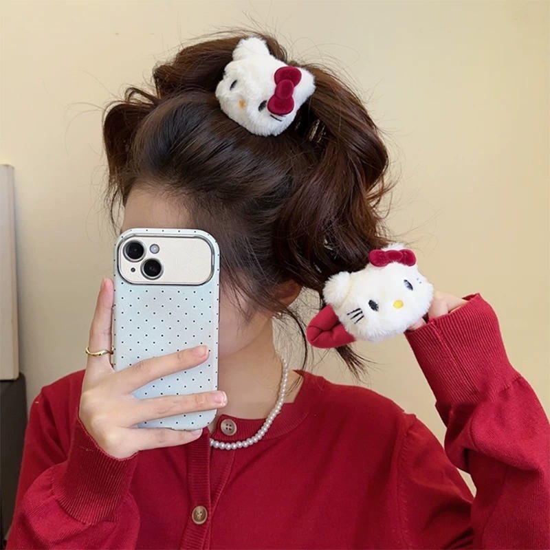 Kẹp Tóc Mèo Sang Trọng Kawaii - Phụ Kiện Tóc Trang Điểm Tiệc - Dây Buộc Tóc Nữ - Phong Cách INS, Ngọt Ngào, Dễ Thương - Quà Tặng Cho Bé Gái - Phim Hoạt Hình Barrettes
