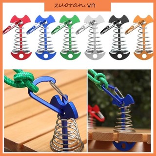 Zuoo 10 Chiếc Sàn Neo Peg Chống Gió Xương Cá Lều Cọc Có Khóa Lò Xo Di Động Dây Gió Neo Cho Ngoài Trời C