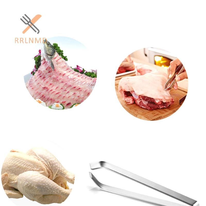 Rrlnmd 1 Nhíp xương cá bằng thép không gỉ, Kẹp phòng ăn Dụng cụ vắt xương, Kìm loại bỏ xương cá, Kẹp khai thác, Dụng cụ nhà bếp MỚI