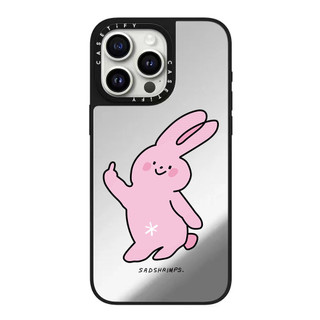 Ngón Tay Giữa Thỏ Mèo Gương Cứng Ốp Lưng Điện Thoại iPhone 17 Pro Max 16 Plus 15 14 13 12 11 Ốp Lưng Chống Sốc Phía Sau Vỏ Acrylic