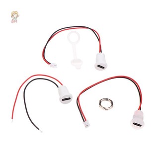 Twe USB-C 2P Ổ cắm sạc dòng điện cao Nut Snap Lock Plate USB Type-C Nữ Loại C Đầu nối nữ chống nước JacK VN