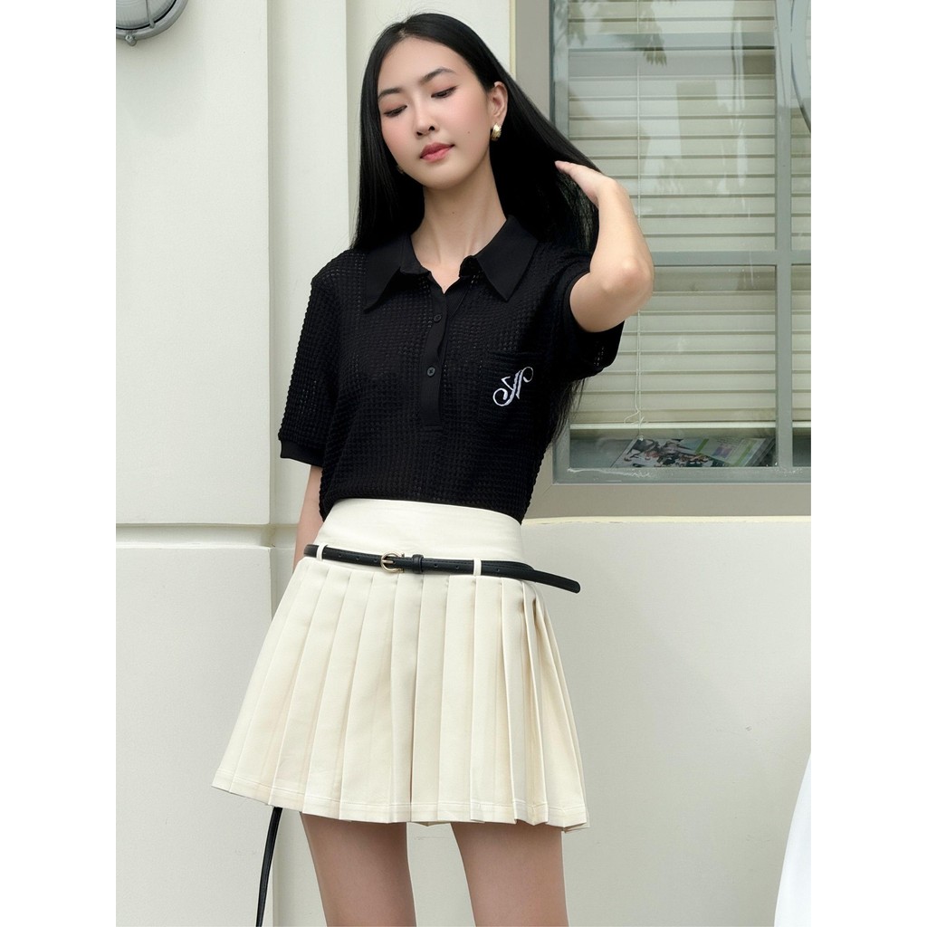 Ảnh JOVEN Áo Thun Nữ Almia Polo Túi Thêu 3