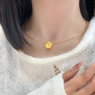Châu Âu Mỹ ins Phong Cách Mới Kim Cương Chải Nhỏ Hoa Vàng Hoa Phù Hợp Với Nữ
