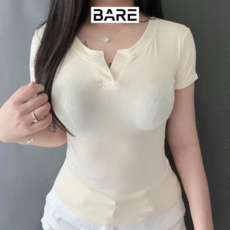 Áo Thun Cổ Trụ Tàu Ôm Body Tôn Dáng Chất Thun Borip Co Dãn Cho Nữ_A380