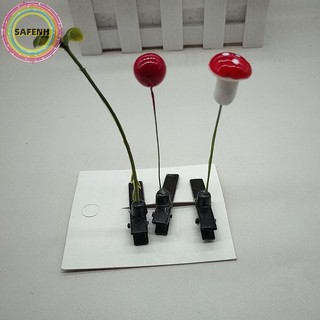 SAFENH 5 Cái Dễ Thương Cỏ Vui Nhộn Đậu Mầm Lò Xo Kẹp Dễ Thương Nấm Anh Đào Phụ Kiện Tóc VN