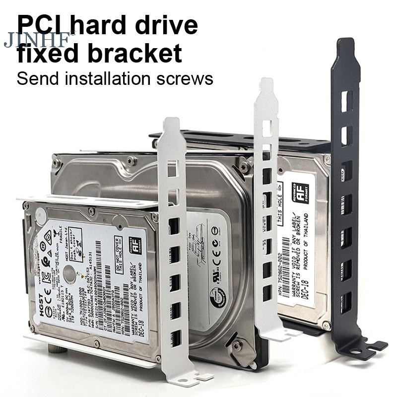 Jinhf Hộp đựng máy tính để bàn SSD HDD Đa năng Ổ cứng Bay Khe cắm thẻ PCI Giá mở rộng Thích hợp cho ổ cứng 2,5 inch / 3,5 inch HOT
