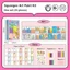 GETVOW Squeegee Art Kids Paint Kit, Chất liệu DIY Họa tiết động vật Tranh cào màu, Giấy vẽ Tranh Đồ dùng nghệ thuật Chấm cầu vồng Nghệ thuật cào cầu vồng cho quà tặng Giáng sinh