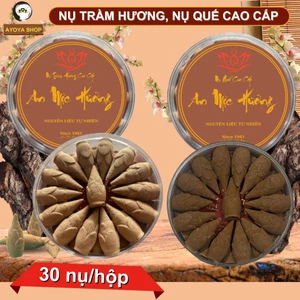 Nụ Trầm Hương Nụ Quế Cao Cấp An Mộc Hương AYOYA Thanh Lọc Không Khí Thư Giãn Xả Stress Hộp 30 Nụ