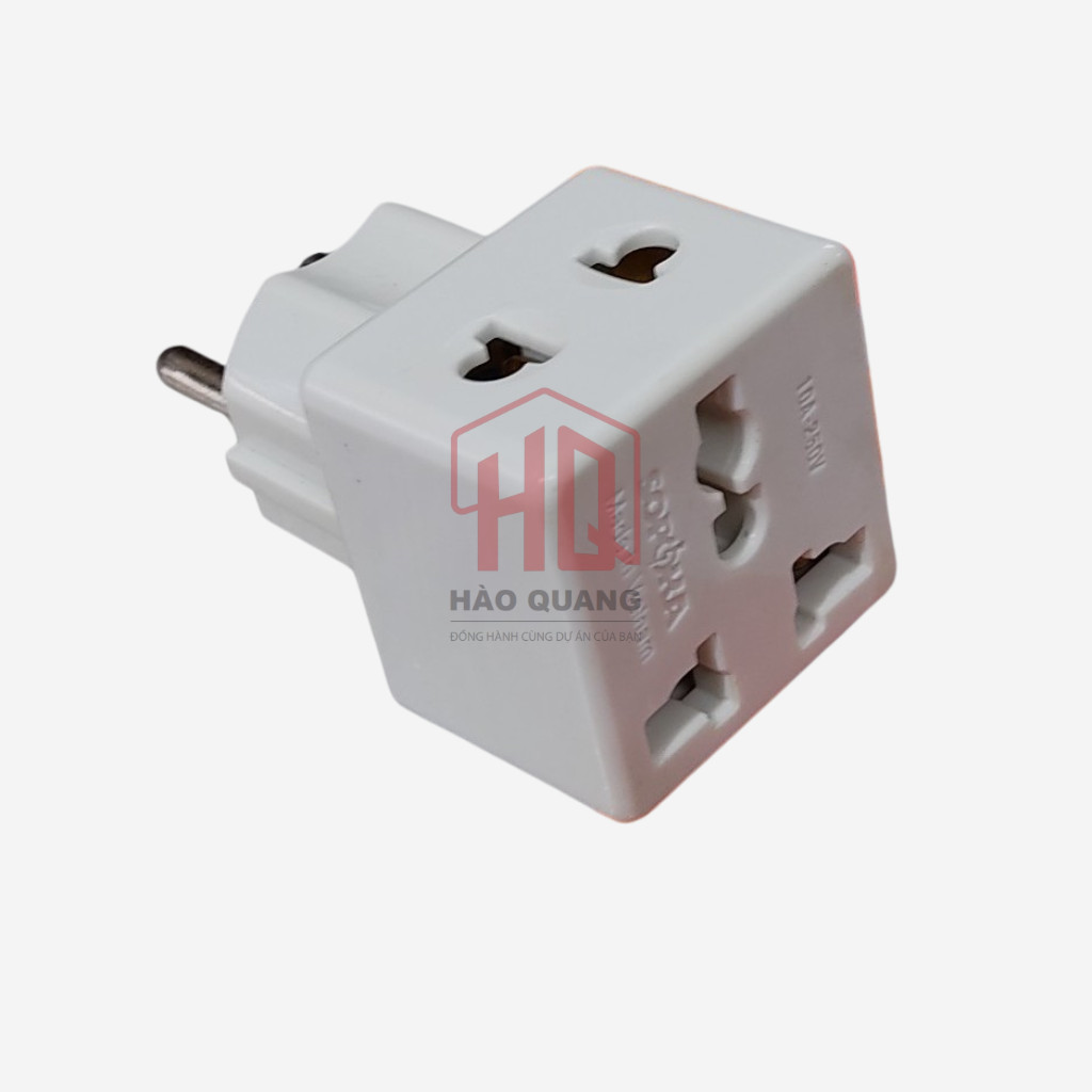 Phích Cắm Đa Năng SOPOKA - Chuyển Đổi 3 Chấu Sang 2 Chấu Hàng Việt Nam Chất Lượng Cao