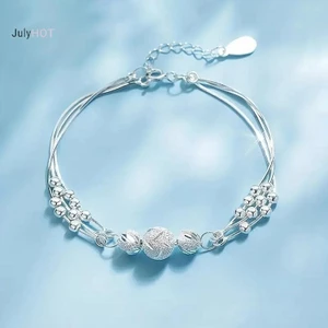 Julyhot Hạt May Mắn Nhiều Lớp Dây Xích Vòng Tay Nữ Thời Trang Tiệc Cưới Trang Sức Người Yêu Quà Tặng Massivedeals