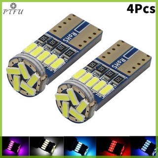 Ptfu 4 Bóng LED T10 W5W 194 CANBUS 4014 15SMD 12V Nội Thất Ô Tô: đèn đọc sách, giải phóng, biển số, mái vòm, tín hiệu